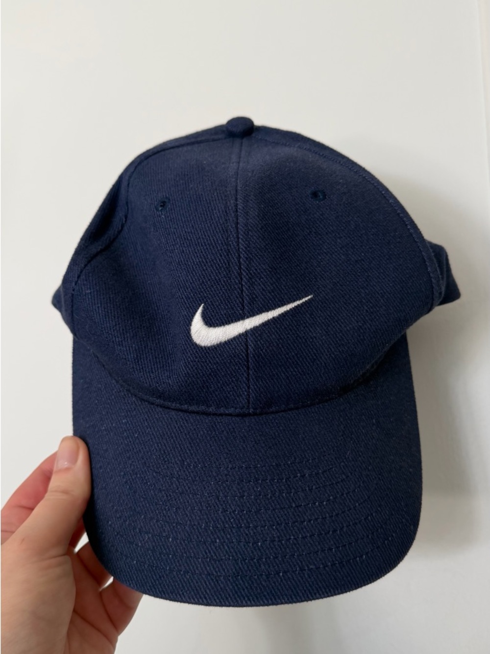 Nike Navy Cap with Red Swoosh Accent